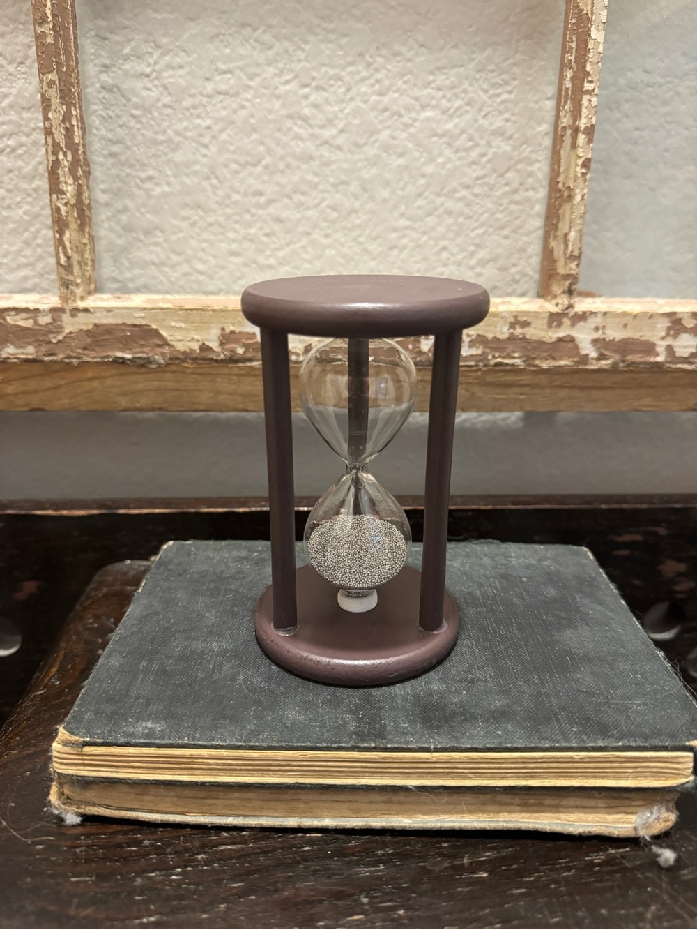 Hourglass with Silver Sand